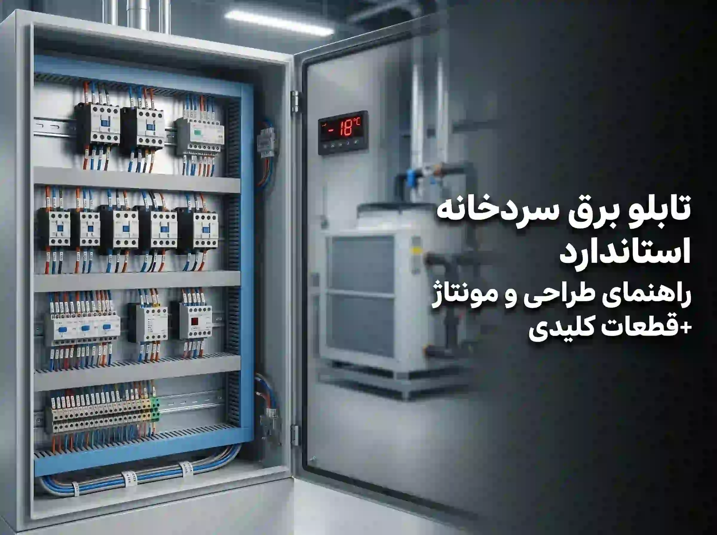 راهنمای جامع طراحی و مونتاژ تابلو برق سردخانه + بررسی قطعات کلیدی (خرید و کاستومایز)