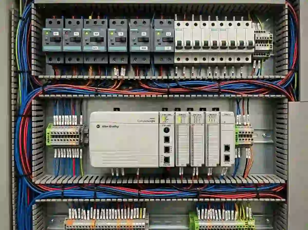 تابلوی اتوماسیون و کنترل دستگاه‌های صنعتی با سیستم آلن بردلی